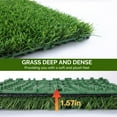 12x12" Artificial Grass Tiles Interlocking Turf Deck Set Synthetic Fake