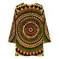 thumbnail image 3 of Rasta Tie Dye Time Warp Loose Dress Evening Dress Summer Dresses for Women Luxury Dress Long Sleeved Dress, 3 of 4