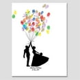 thumbnail image 3 of Fingerprint Tree, DIY Fingerprint/Thumbprint Tree Canvas Guest Signature Guestbook Poster Sign-in Book with 6 Colors Ink Pads for Wedding Birthday, 3 of 6