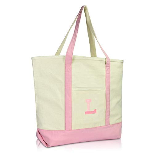 Personalized zippered shop tote bags