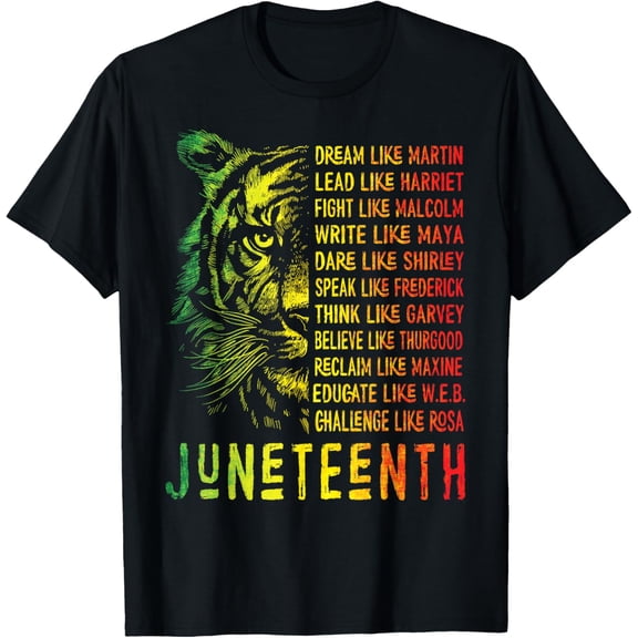 Juneteenth_Shirt Outdoor Tops Sports T-shirt Casual Graphics Tops Gift Tee Medium Man Women