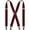 Burgundy 1, variant on Mens Braces X Shape with 4 Clips, Elastic Adjustable Suspenders Braces for Men Trousers, Mens Suspenders Braces Business Wedding Casual