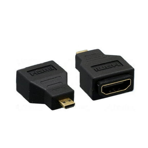 Kentek HDMI Female to Micro HDMI Male Adapter F/M Gender Changer Gold-Plated Connector Molded HDTV Smart Cell Phone Digital Camera Mobil Device 1080p Type A to D
