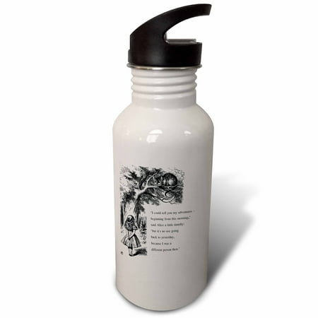 

Its no use going back to yesterday - I was a different person then 21 oz Sports Water Bottle wb-193783-1
