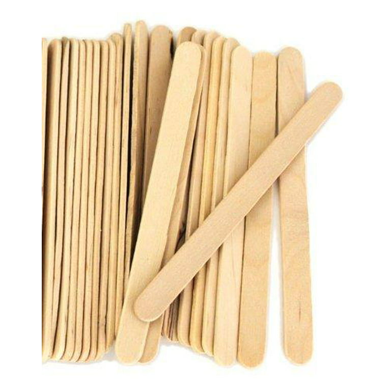 1000 Sticks, Popsicle Sticks 4.5 Inch Natural Wood Craft Sticks for Ice  Cream, Crafts, STEM, Wax Applicators by CraftySticks