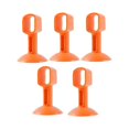 thumbnail image 2 of Speravity Tope de manija de puerta anticolisión de 5 uds., almohadilla de protección sin perforaciones, gabinete con ventosa desmontable para Herramientas y ferretería Naranja, 2 of 6