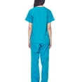 thumbnail image 2 of Dagacci Medical Uniform Unisex Scrubs Set Scrub Top and Pants, 2 of 5