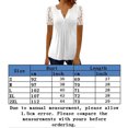 thumbnail image 2 of Camisetas casuales estampadas Botones con cuello en V Camisetas simples Elegantes para deportes al aire libre FLhrweasw Para estrenar, 2 of 6
