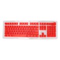 thumbnail image 1 of Teclas de teclado OEM de 108 teclas, altura DIY, transparente mate, teclas mecánicas para teclado mecánico de 61/87/104 teclas, rojo, 1 of 14