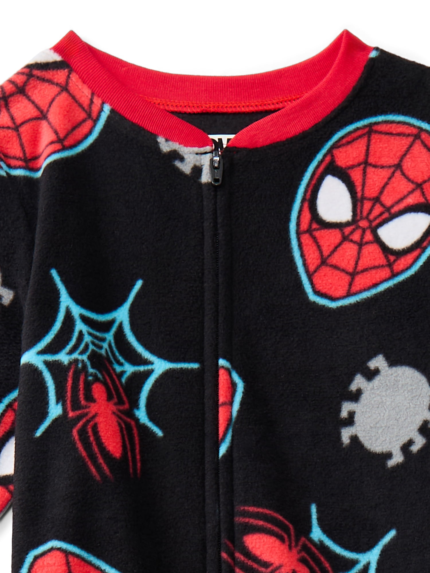 Spider-Man Toddler Unisex One Piece Sleeper Pajamas, Sizes 12M-5T