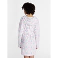 thumbnail image 3 of No Boundaries Terry Hooded Robe, Women’s and Women’s Plus S-3X, 3 of 5