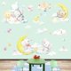 thumbnail image 4 of LEYAOYAO Lindo Elefante Pegatinas de Pared, Luna Estrellas Nubes Calcomanías de Pared, Encantador Adhesivo de Pared de Oso, DIY Decoración del Hogar Extraíble, Bebé Guardería Niña Niño Niños Habitación Decoración de Pared, Animales Grandes 25 Piezas Vhermosa WMPH-1830, 4 of 7