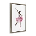 thumbnail image 4 of Stupell Industries Graceful Ballerina in Pink Novelty Painting Brown Floater Framed Art Print Wall Art, 21 x 31, 4 of 10