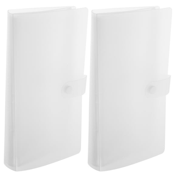 Raindrops 2pcs Tickets Storage Holder Transparent Tickets Holder Tickets Album Adorable Album for Tickets with Snap Closure