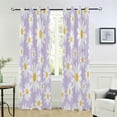 thumbnail image 6 of FREEAMG Little Daisy Blackout Curtains 84x52in,Theral Insulated Room Darkening Curtains Window Curtain Panels for BedRoom Bath Living Room, 1 Panel, 6 of 7