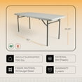 thumbnail image 3 of Hampden Furnishings Premium Seating Plastic Fold in Half Table, 30”x 60” Indoor/Outdoor, 3 of 10
