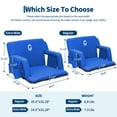 thumbnail image 2 of COZONY Portable Folding Stadium Seat with Reclining Backrest & Armrests - 20.5" Wide Bleacher Chair with Cup Holders, Adjustable Recline, Easy to Carry, 2 of 14