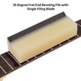 thumbnail image 4 of Riwcyla 36 Degree Fret End Beveling File 36° Luthier File Guitar Bass Fret End Dressing Fret Crowning End File Luthier Tools with Single Filing Blade, 4 of 6