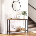 thumbnail image 5 of Console Table, 47.2" Narrow Entryway Table, Industrial Sofa Table with Shelf, Entrance Table for Living Room, Hallway, Foyer, Corridor, Office, Metal Frame, Rustic Brown and Black, 5 of 9