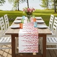 thumbnail image 4 of Table Runners 120 Inches Long Dress Scarves, Red Polka Dots Farmhouse Coffee/Dining/Kitchen Table Runner for Living Room, Vintage Abstract Art Watercolor 13x120 Inch, 4 of 9