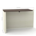 thumbnail image 2 of Bestar Prestige Plus Return Table in White Chocolate and Antigua, 2 of 4