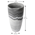 thumbnail image 3 of Acerra Composite Vase Planter with Drainage Hole, Decorative Texture, Removable Plug for Lawn and Garden, Marble, 3 of 9