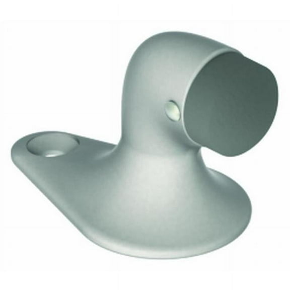 Short Gooseneck Floor Stop, No. 058550 Satin Chrome