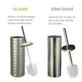 thumbnail image 5 of NU Steel TBH-03-PWT Laser Cut Toilet Brush Holder with Lid, Pewter  TBH-03-PWT, 5 of 7