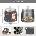 thumbnail image 2 of Yayeee Ashtray with Lid for Cigarette Smokeless Stainless Steel Home Ash Holder, Blue Christmas Santa, 2 of 7