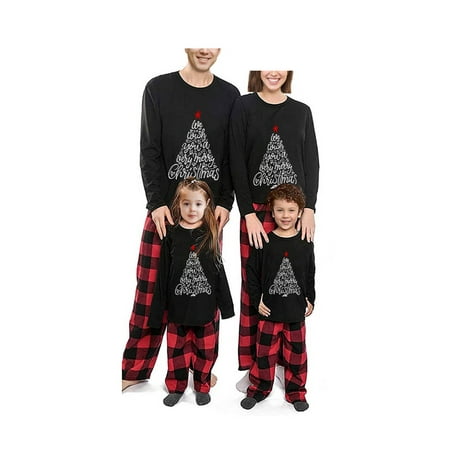 

Christmas Pjs for Family Christmas Family Pajamas Matching Sets Xmas Pajamas Holiday Sleepwear for Couples Kids Baby Black