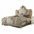 thumbnail image 2 of HomeRoots 89 x 89 x 78 in. Fabric Antique Pearl Wood Poly Resin Upholstery Eastern King Bed, 2 of 2