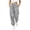 Gray, variant on Waffle Knit Girls Pink Jogger Pants with Side Pockets & Drawstring Waist, for School, Play & Loungewear,Size 5-6T