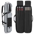 thumbnail image 1 of Pool Cue Case GOBUROS - Bastón de billar (4 x 5 pulgadas), color gris, 1 of 7