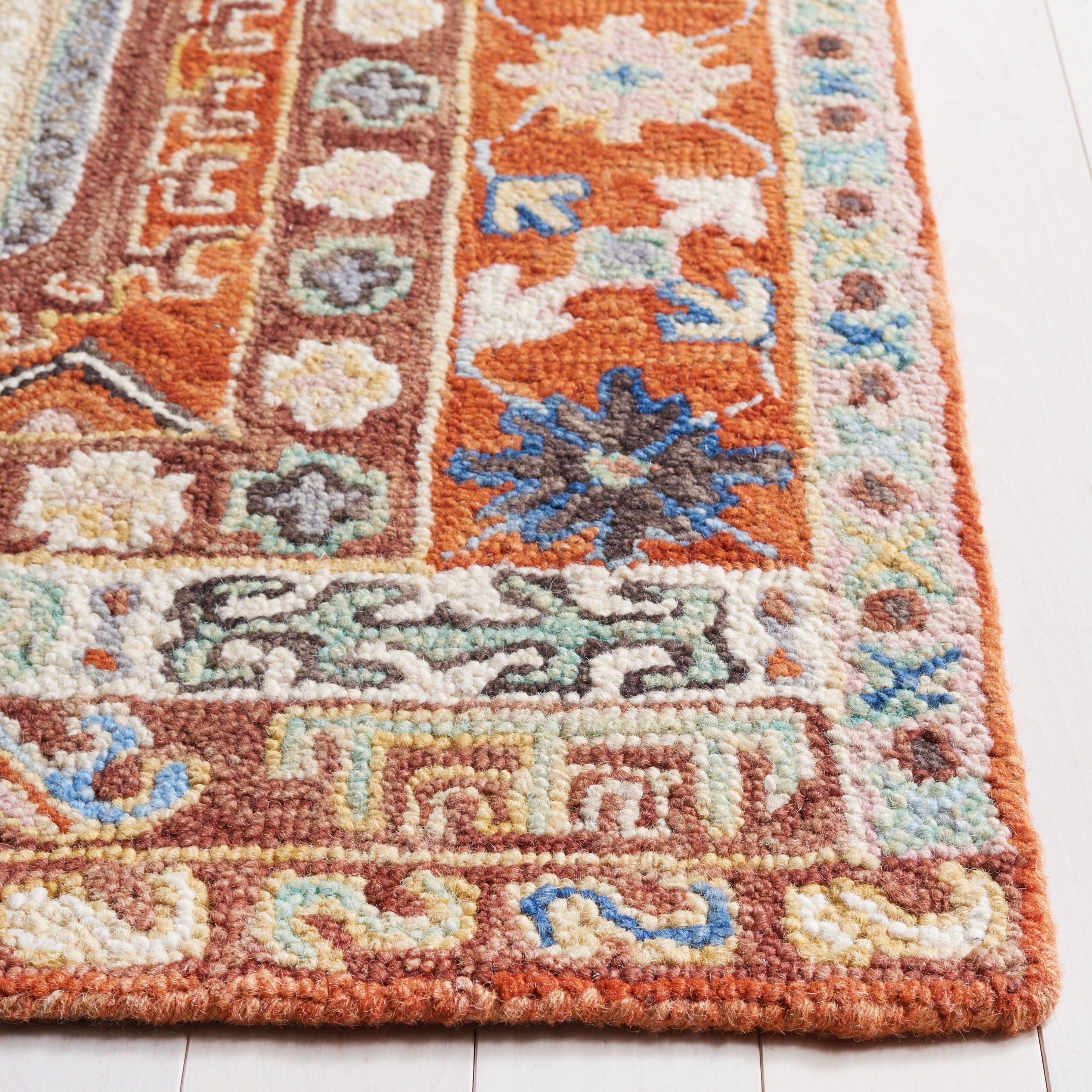 SAFAVIEH Aspen Joandra Oriental Area Rug, Rust/Ivory, 3' x 5'