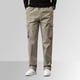 thumbnail image 4 of Pantalones holgados de algodón de talla grande para hombre, de color liso y cintura elástica, versátiles para el día a día y el trabajo., 4 of 8