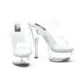 thumbnail image 2 of Ellie Shoes E-601-Coco 6" Heel Clear Womens Sandal. 6 / Clear, 2 of 2