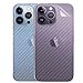 thumbnail image 3 of For iPhone 14 Pro Max Back Screen Protector 3D Carbon Fiber Ultra Thin Protective Film-2 packs-Transparent, 3 of 4