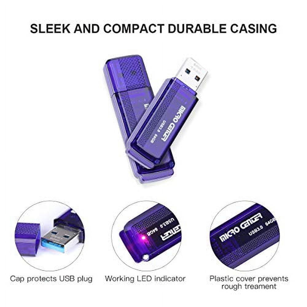 Micro Center SuperSpeed 2 Pack 64GB USB 3.0 Flash Drive Gum
