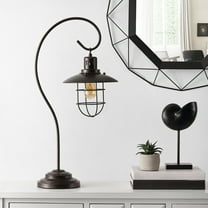 SAFAVIEH Nora 29.5 in. Rustic Iron Table Lamp, Black