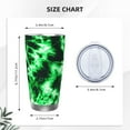thumbnail image 4 of KLL Green Tie Dye Print 40oz Stainless Steel Insulated Car Cup with Spillproof Lid - Keep Your Drink Hot or Cold on the Go-Without Straw, 4 of 8