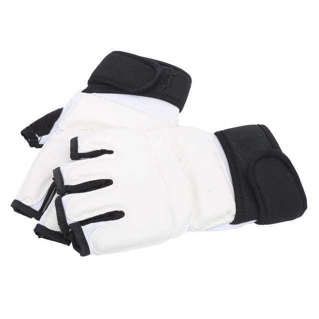 Guantes de Taekwondo ANGGREK 1 Par 180-185mm Medio Dedo Saco de Boxeo Guantes de Entrenamiento