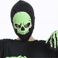 thumbnail image 6 of Ulitacool Teen Boys Onesies Long Sleeve Kids Skeleton Glow In The Dark Skeletons Halloween Skeleton Solid Color Bodysuit Classic Boy Clothing 9-10 Years Black, 6 of 9