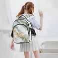 thumbnail image 6 of ALAZA Marble Green School Backpack Elementary Bag Bookbag Travel Rucksack, 6 of 6