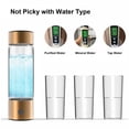 thumbnail image 4 of BOKYAN Portable Hydrogen Water Bottle 460ML SPE PEM Technology for Boosting Metabolism and Immunity USB Rechargeable Gold - 11.02 inches / 28.00 cm [cite: 30], 4 of 9