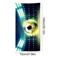 thumbnail image 3 of Microfiber Oversized Beach Towel,Sand Free Quick Dry Lightweight Absorbent Towel,Football Patterned Beach Towel Quicks Drying Not Easily Sand Sticking Towel Travel Swimming Sports Towel,55x27.5in, 3 of 6