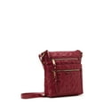 thumbnail image 5 of Time and Tru Women's Norah Crossbody Shoulder Bag, Maroon, 5 of 6