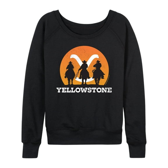 Yellowstone - Cowboy Sunset - Ladie's French Terry Long Sleeve Shirt