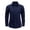 Dark Blue, variant on Huanglei Boys Navy Blue Long Sleeve Button Down Collared Shirt (Dark Blue)