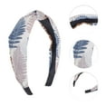 thumbnail image 3 of Unique Bargains 1 Pc Grace Star Pattern Wide Cross Knot Headbands for Women Coffee, 3 of 6
