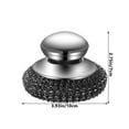 thumbnail image 3 of Stainless Steel Pot Brush, Removable Steel Brush Head, Decontaminator, Comfortable Handle, Kitchen Cleaning Tool, Dish/Wok/Sink Cleaner, Easy to Clean, 3 of 9